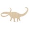 Apatosaurus Dinosaur Solid Unfinished Wood Shape Piece Cutout for DIY Craft Projects